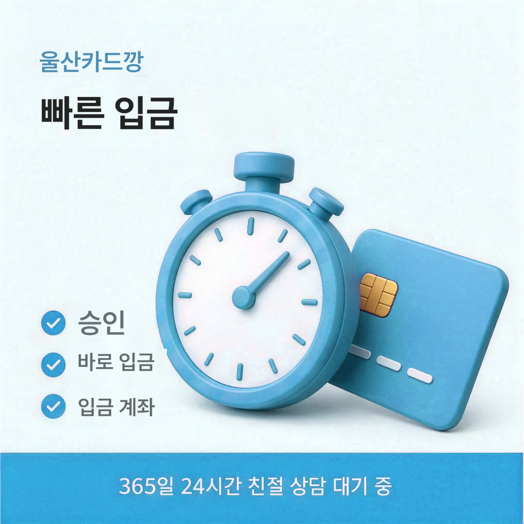 다음머니 울산카드깡 빠른 입금 안내