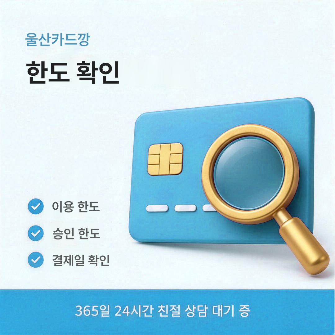 다음머니 울산카드깡 한도 확인 안내